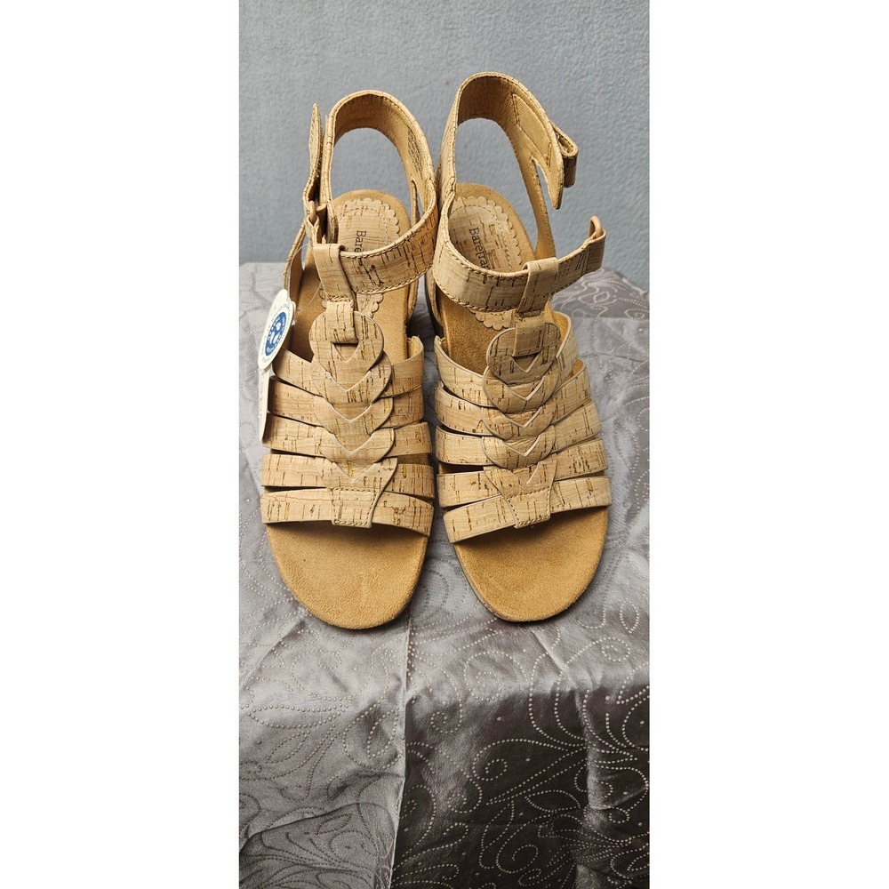 NEW BareTraps Cork Wedge Sandals in Natural Tan - Picture 8 of 8